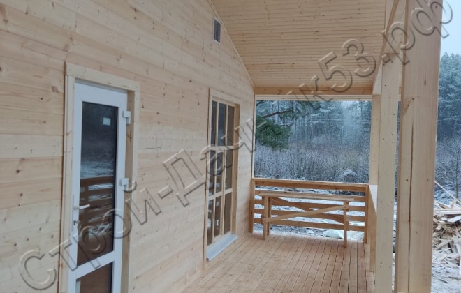 4 Каркасный дом Д-2, 9x9м, 81М², Республика Карелия, Олонецкий район, посёлок Ильинский (11)